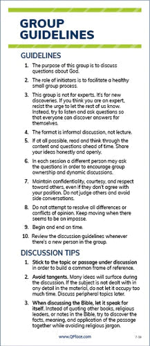 Group Guidelines Card